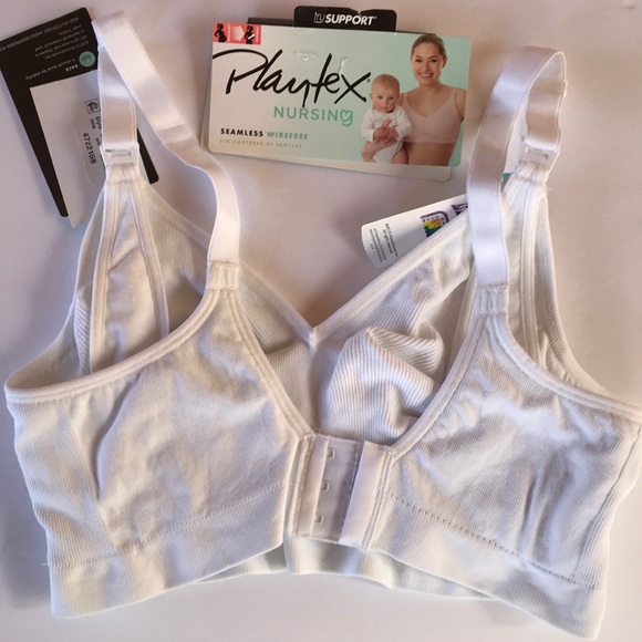 Playtex nursing bra Large white wirefree seamless - Picture 4 of 8